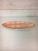 Load image into Gallery viewer, Peach and Purple Plaid Platter
