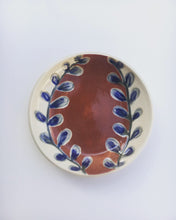 Load image into Gallery viewer, Carved Blue Leaf Large Trinket Bowl
