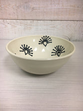 Load image into Gallery viewer, Handmade Ceramic Bowl with Black Design
