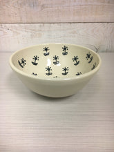 Load image into Gallery viewer, Handmade Ceramic Bowl with Black Flower Design
